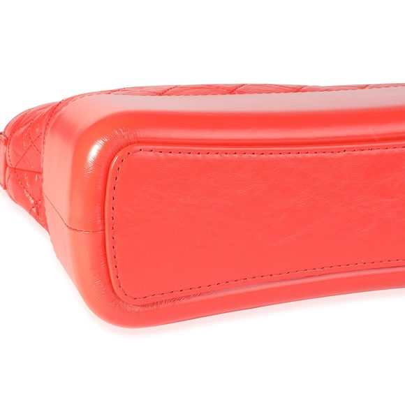 Chanel Orange Quilted Aged Calfskin Large Gabrielle Hobo - Picture 3 of 6